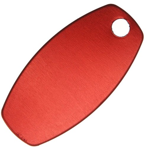 LNA TAG OVAL SML RED Pkt=100
