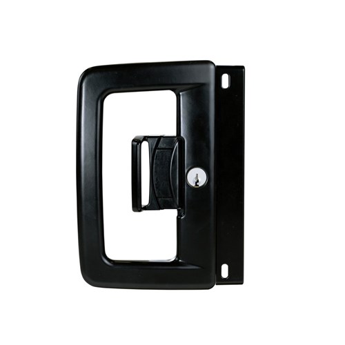 Lockwood LW9 Patio Sliding Door Lock Internal Locking And External Locking with Universal Strike 5P Double Cylinder Black - LW914UBLK