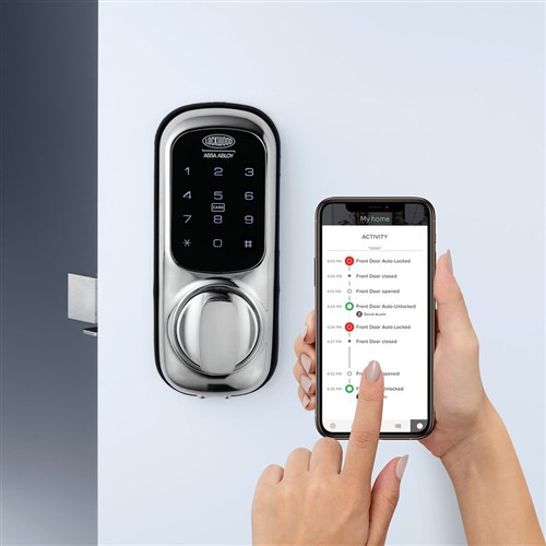 Lockwood 001 Touch Plus Keypad with 001 Latch and Yale L-Module Chrome Plate Display Pack - LWL-001TDDL-CPDP