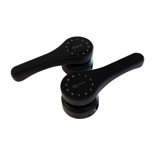 McGrath Ascot Digital Lock, Double Sided to suit Gate Installation, IP66 rating, Black Finish with 60mm Backset Tubular Latch