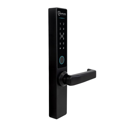 McGrath Hamilton Digital Lock With DDA Compliant Handles And 2 hour Fire Rating, Black Finish with 60/70mm Adjustable Latch
