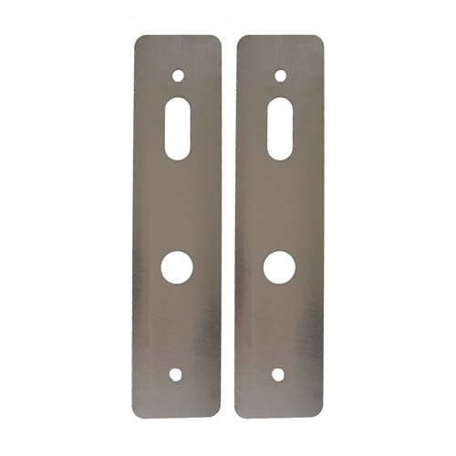 McGrath Locks Scar Plate to suit Stafford and Hamilton, 300x70x2mm SS304, Fire Rated to 2 Hours on Firecore and E-Core Doors Packet of 2