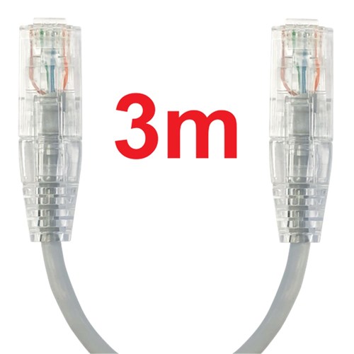 Neptune Cat6 Ultra-Thin Patch Lead, 3m, White