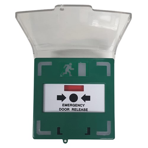 Neptune Resettable Call Point with LED Light and Buzzer, Green - NECPLBGN