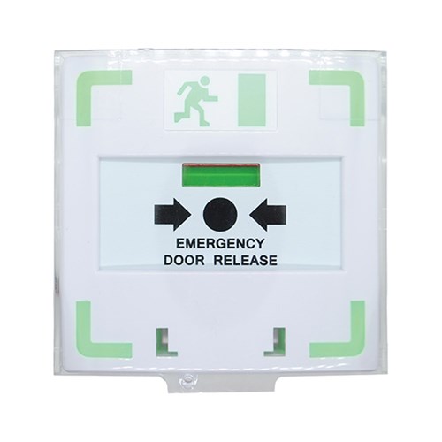 Neptune Resettable Call Point with LED Light and Buzzer, White - NECPLBWH