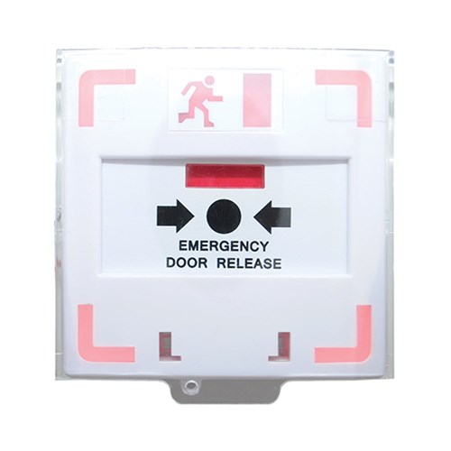 Neptune Resettable Call Point with LED Light and Buzzer, White - NECPLBWH