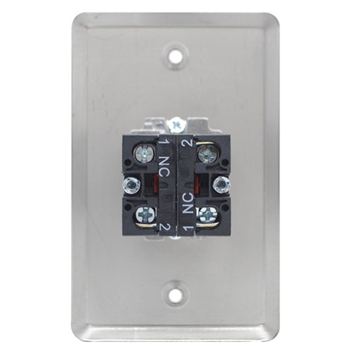 Neptune DURESS,Latching,ANSI,NO/NC/C,0.9mm SS,Mushroom,Red