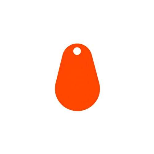 Neptune Overmoulded Pear Fob EM/Presco 125kHz Orange