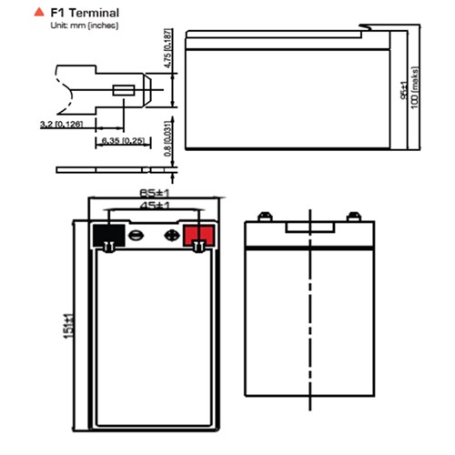 12 Volt 7Ah Battery Valve Regulated Lead-Acid Battery