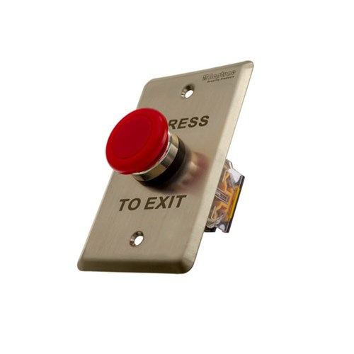 Neptune Press to Exit,ANSI,NO/NC/C,0.9mm SS,Mushroom,Red