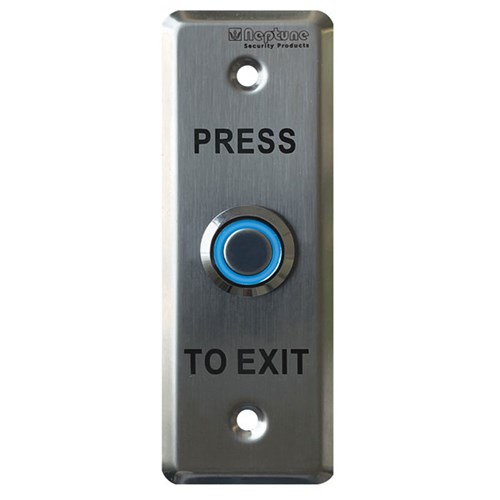 Neptune Press to Exit,Mullion,NO/NC/C,LED,0.9mm SS