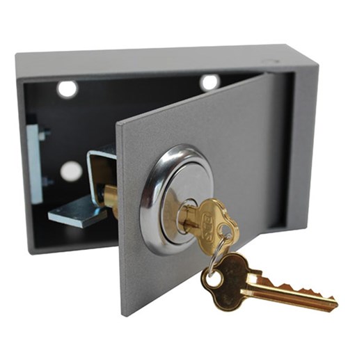 ADI Security Key Box with Hinged Door to suit 201 Cylinder, Supplied With Cylinder, Keyed to Differ - NMB1112201