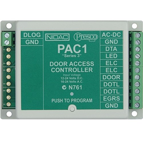 Nidac Presco Series PAC1 One Door Access Controller with up to 600 Users - NPO-PAC1