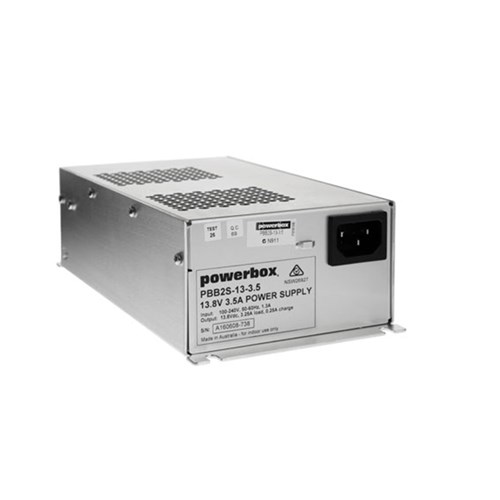 Powerbox 13.8VDC 3.5Amp Power Supply with Battery Charging, AC Fail and Low Battery Monitoring - PBB2S-13-3.5