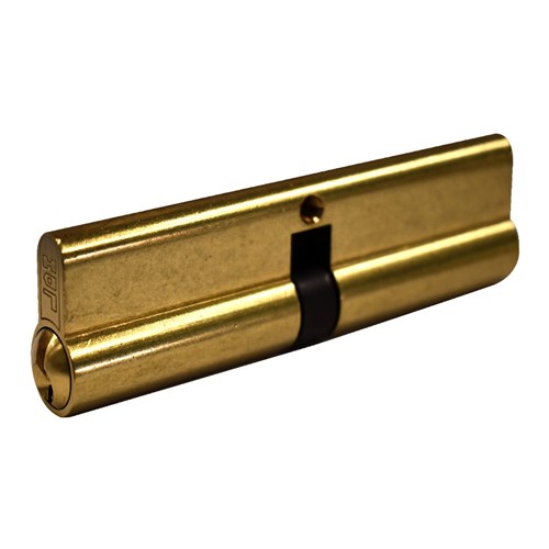 PROTECTOR Euro Double Cylinder with Fixed Cam LW4 Profile KA Polished Brass 110mm - PCD110-5P-KA-PB