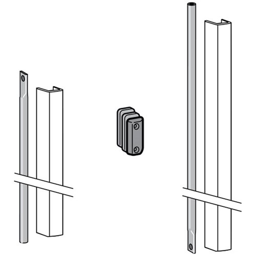 dormakaba Panic Exit Device PHA/ PHB Accessory Fire Rated Connecting Rod Set with Cover for Doors up to 3400mm Silver- PHX05 3501422051001