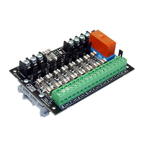 Jack Fuse Power Port 8 Way Power Distribution Module with Fire Trip, Glass Fuses - PP8FR