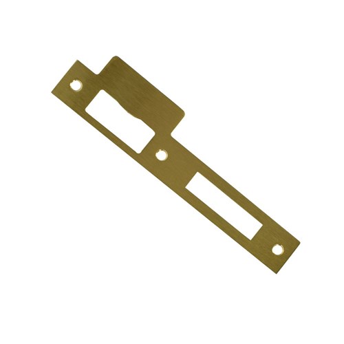 PROTECTOR 485 Series Mortice Sash Lock Strike Plate Satin Brass - 726-SP-SBF