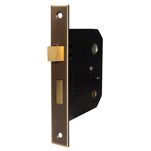 PROTECTOR 757 Series Bathroom Mortice Sash Lock Pitch 57mm Backset 58mm Antique Bronze - 718-3.0-ABH
