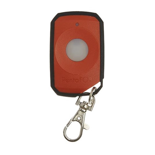 Elsema PentaFOB Garage Door Remote with 1 Button in Red/orange -      PFOB1 FOB43301