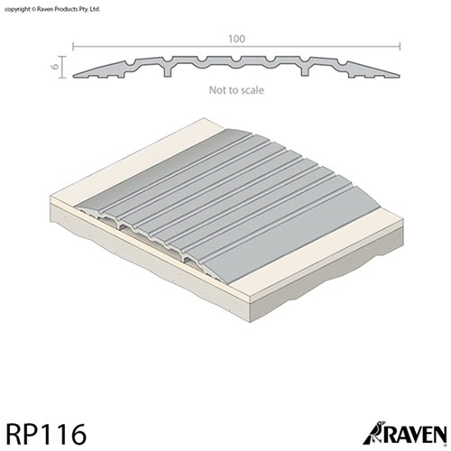 Raven RP116 Threshold Plate 6x100x2000mm CA - A116C2000
