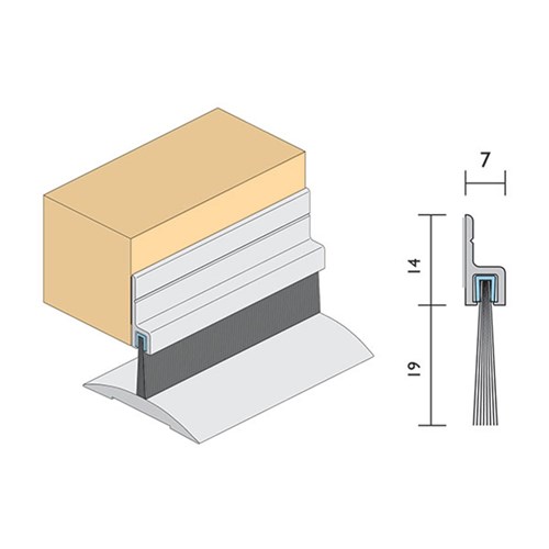 Raven RP2A 1000mm Brush Strip 19mm Brush CA - A2AC1000