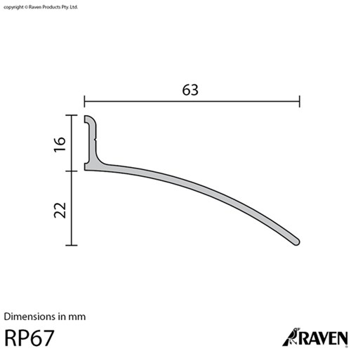 Raven RP67 Drip Strip 1000mm CA - A67C1000