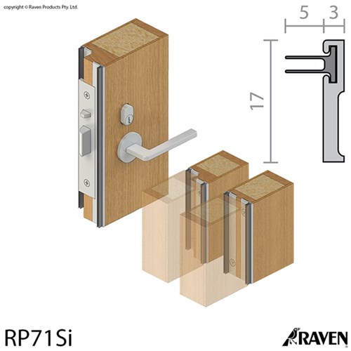 Raven RP71Si 2750mm Astragal Seal CA - A71SIC2750