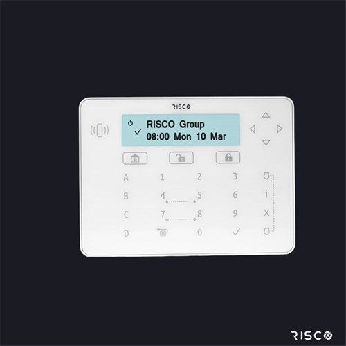 RISCO Elegant Keypad, White, suits LightSYS+ and LightSYS2 - RPKELPWT000B
