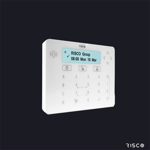 RISCO Elegant Keypad, White, suits LightSYS+ and LightSYS2 - RPKELPWT000B