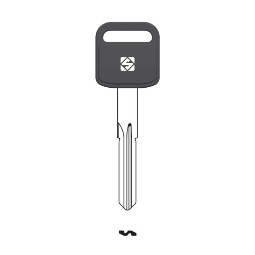 Silca AB115RBP Key Blank with Plastic Head for Abus Bike Lock Brass
