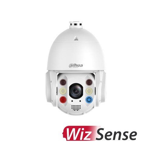 Dahua WizSense Series 4MP TiOC Active Deterrence 4G PTZ Network Camera with 32x Optical Zoom, Starlight Technology and Auto-Tracking, IP66 - DH-SD6C3432GB-HNR-AGQ-PV1-EAU