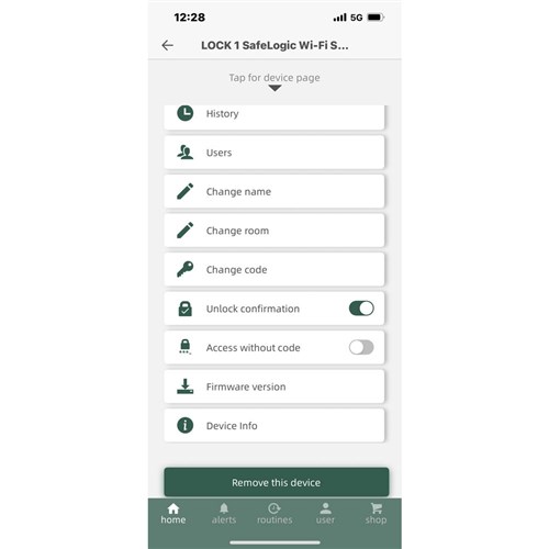 Securam SafeLogic Wifi Entry Pad Matt Black EC-W2301A-MB