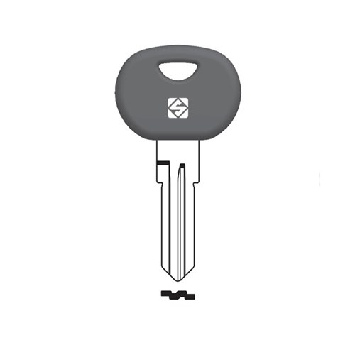 Silca HU217RP Key Blank with Plastic Head for Various European HUF Car Accessories Roof Racks