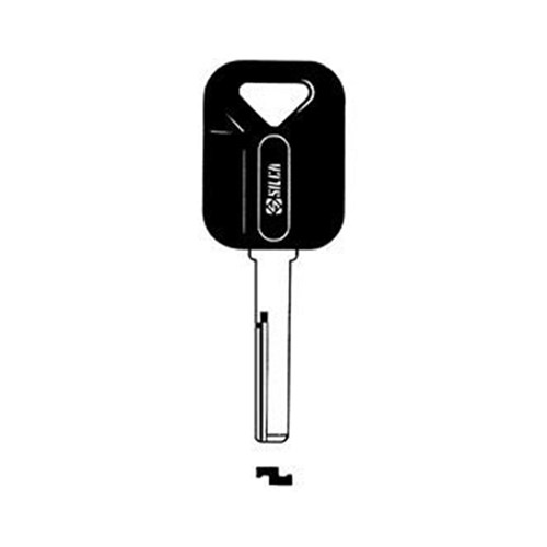Silca HU56RP Key Blank with Plastic Head for Mitsubishi, Smart, Volvo and White Cars
