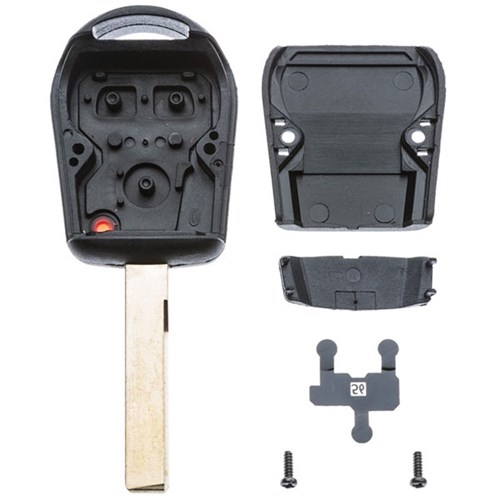 Silca Automotive Key and Remote Replacement Shell for 3 Button BMW HU92 Profile HU92RRS8N