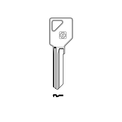 Silca LW37 Key Blank for Lockwood Cylinders