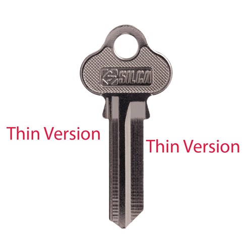 Silca Key Blank LW4 for Lockwood Household Locks 2.00mm Thin Version