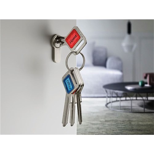 Silca Taggy LW5 Key Blank with Customisable Plastic Head Blue Insert Pack of 10