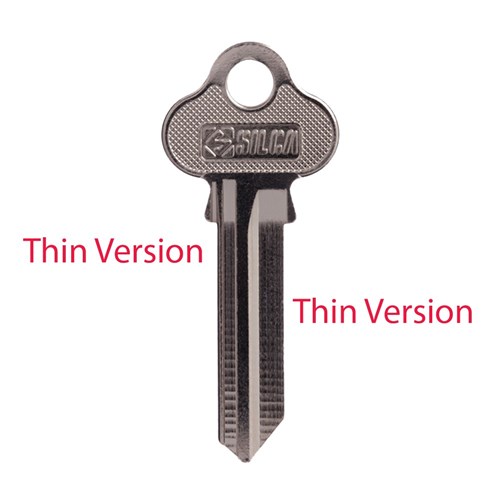 Silca Key Blank LW5 for Lockwood Household Locks 2.00mm Thin Version