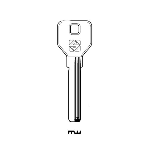 Silca Key Blank (Dimple M-Wave style) for imported cylinders RC11R