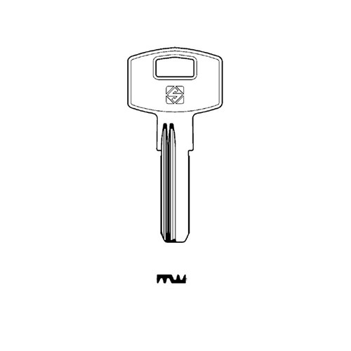 Silca Key Blank (Dimple M-Wave style) for imported cylinders RC24R