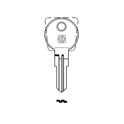 Silca SSF1R Key Blank for Sentry Safe Cylinders