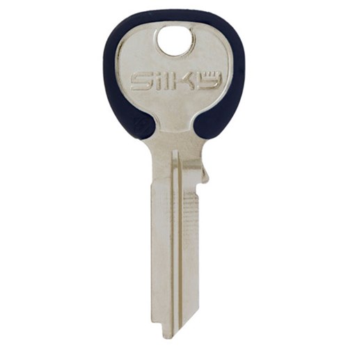 Silca Silky TE2 Key Blank for Gainsborough Cylinders with Blue Head