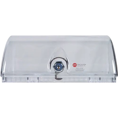 STI Large Thermostat Protector Flush Mount with Key Lock 135Hx215Wx92Dmm - STI-9110