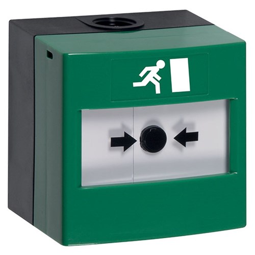 STI Series 11 Waterproof Green ReSettable Call Point, IP67 - WRP2-G-11