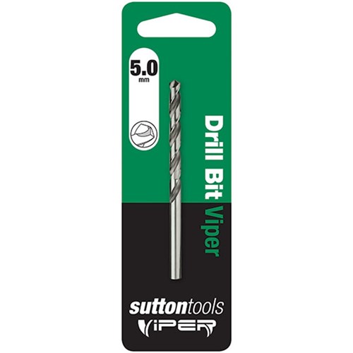 Sutton Viper Jobber Drill Bit HSS, 5.0mm Diameter - D1050500