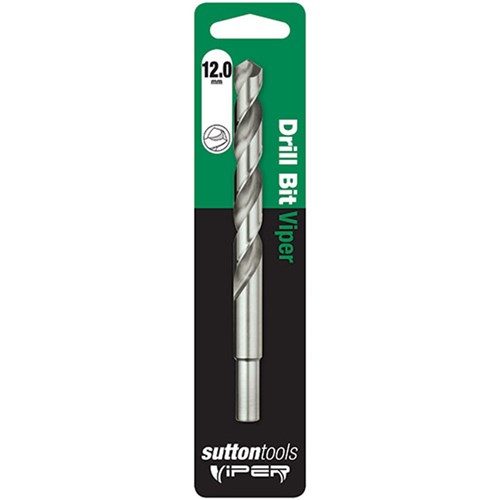 Sutton Viper Jobber Drill Bit HSS, 12.0mm Diameter - D1051200