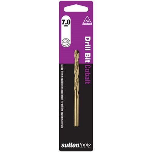 Sutton Heavy Duty Cobalt Alloy Drill Bit, 7.0mm Diameter - D1080700
