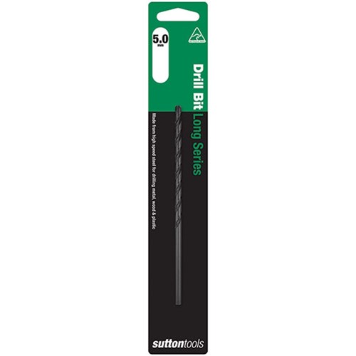 Sutton Long Series Drill Bit HSS, 5.0mm Diameter - D1100500